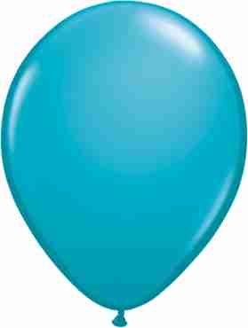 Fashion Tropical Teal Latex Round 16in/40cm