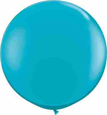 Fashion Tropical Teal Latex Round 36in/90cm