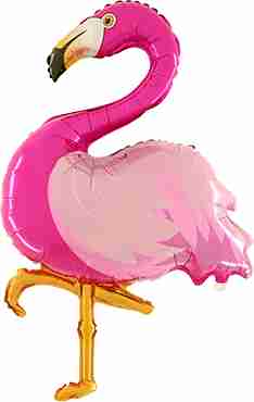 Flamingo Foil Shape 43in/107cm