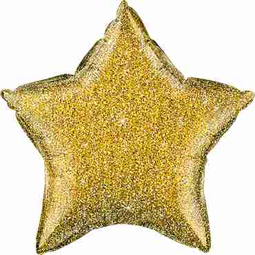 Glittergraphic Gold Foil Star 20in/50cm