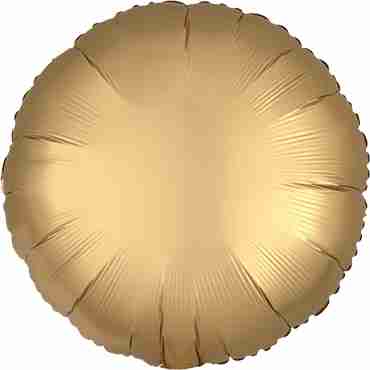 Gold Satin Luxe Foil Round 17in/43cm