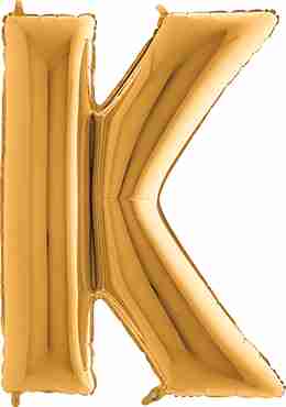 K Gold Foil Letter 7in/18cm 
