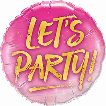 Lets Party! Foil Round 18in/45cm