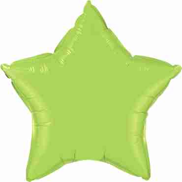 Lime Green Foil Star 36in/90cm