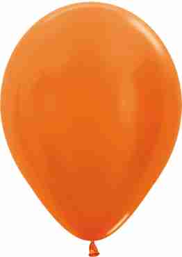 Metallic Orange Latex Round 11in/27.5cm