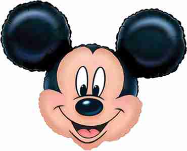 Mickey Mouse Head Foil Shape 27in/69cm x 21in/53cm