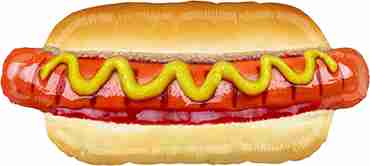 Mighty Hot Dog Foil Shape 30in/76cm