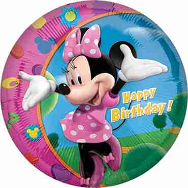 Minnie Happy Birthday Foil Round 18in/45cm