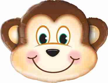 Mischievous Monkey Foil Shape 14in/36cm