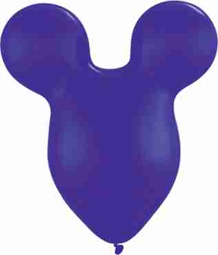 Mousehead Crystal Quartz Purple (Transparent) 15in/37.5cm
