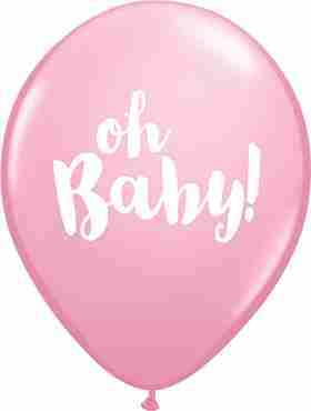 Oh Baby! Standard Pink Latex Round 11in/27.5cm