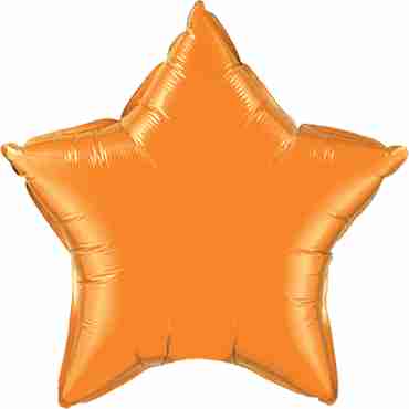 Orange Foil Star 20in/50cm