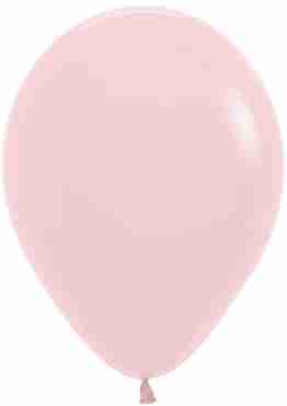 Pastel Matte Pink Latex Round 11in/27.5cm