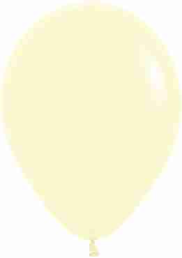 Pastel Matte Yellow Latex Round 11in/27.5cm
