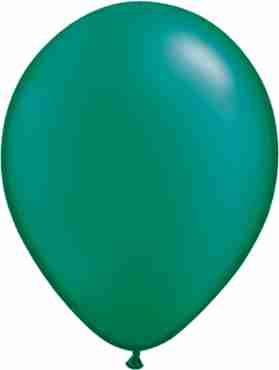 Pearl Emerald Green Latex Round 11in/27.5cm