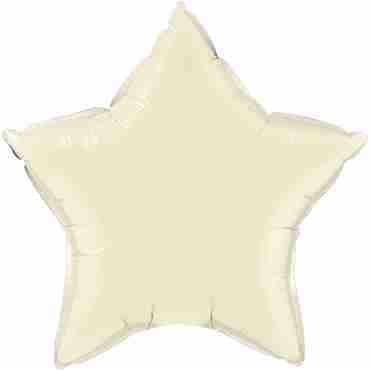 Pearl Ivory Foil Star 20in/50cm