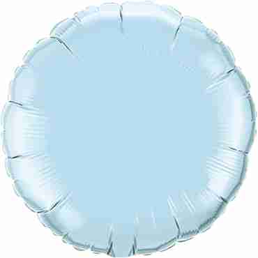Pearl Light Blue Foil Round 18in/45cm