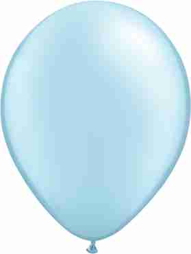 Pearl Light Blue Latex Round 16in/40cm