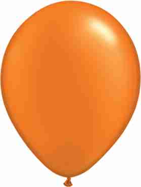 Pearl Mandarin Orange Latex Round 11in/27.5cm
