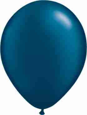 Pearl Midnight Blue Latex Round 11in/27.5cm