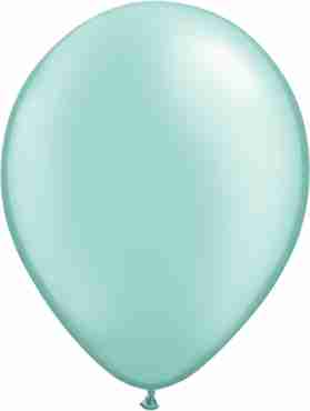 Pearl Mint Green Latex Round 11in/27.5cm