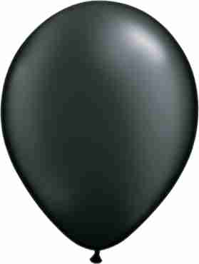 Pearl Onyx Black Latex Round 5in/12.5cm