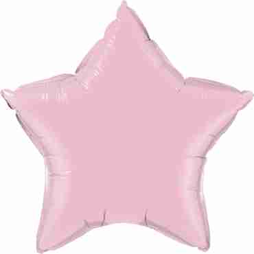 Pearl Pink Foil Star 4in/10cm