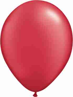 Pearl Ruby Red Latex Round 16in/40cm