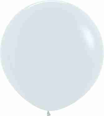 Pearl White Latex Round 24in/60cm