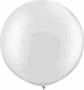 Pearl White Latex Round 30in/75cm