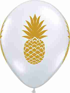 Pineapple Crystal Diamond Clear (Transparent) Latex Round 11in/27.5cm