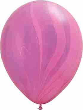 Pink Violet Rainbow SuperAgate Latex Round 11in/27.5cm