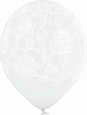 Roses Crystal Clear (Transparent) Latex Round 12in/30cm