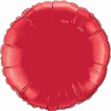 Ruby Red Foil Round 36in/90cm