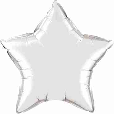 Silver Foil Star 4in/10cm