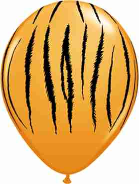 Tiger Stripes Standard Orange Latex Round 11in/27.5cm