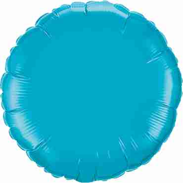 Turquoise Foil Round 4in/10cm
