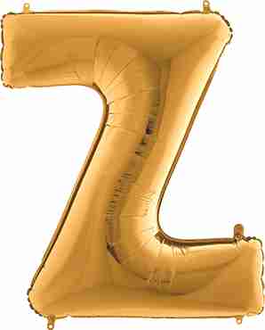 Z Gold Foil Letter 7in/18cm 