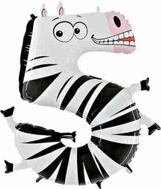Zebra Number 40in/100cm